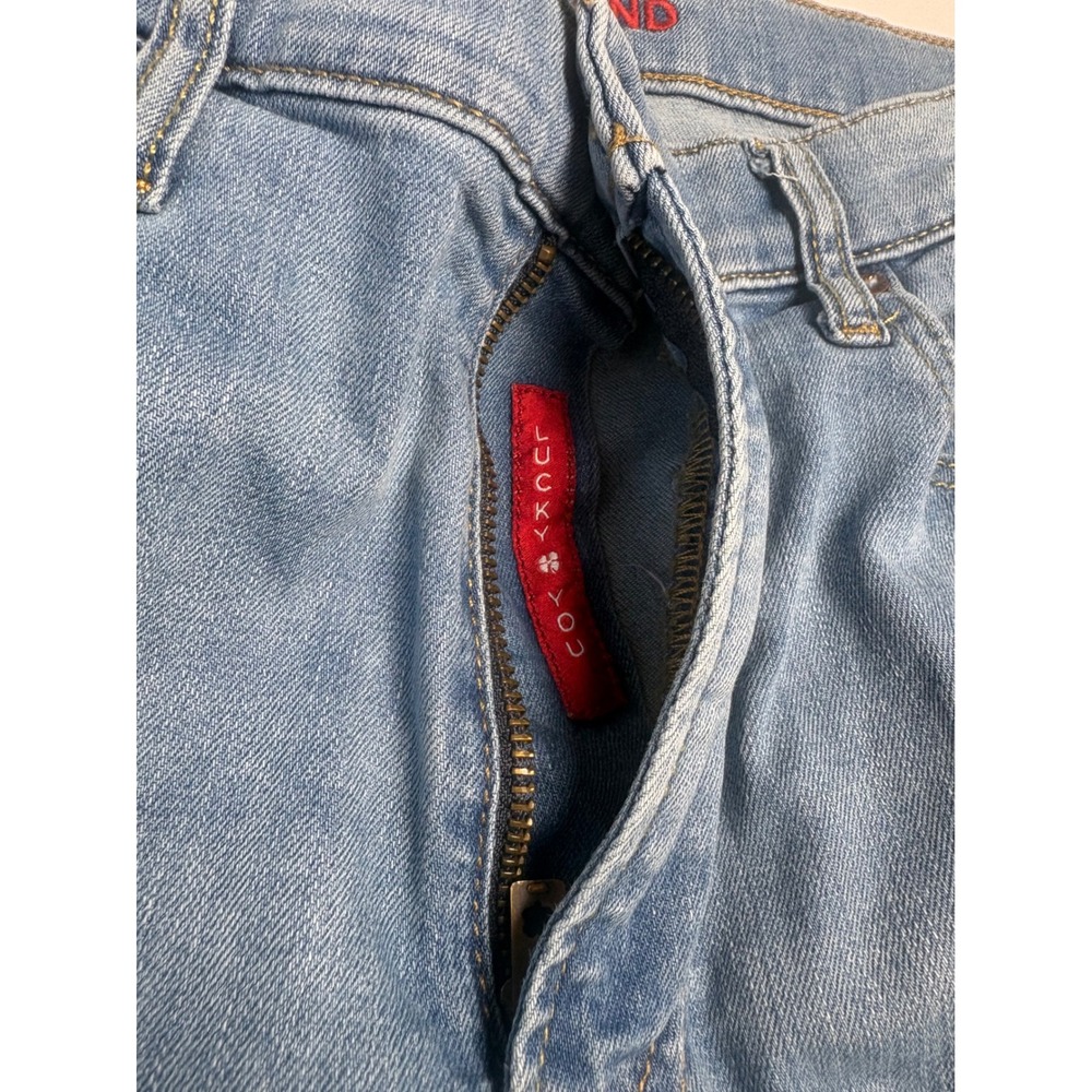 Lucky Brand 410 Athletic Straight Jeans Mens 34x34 Light Blue Good Stretch Denim - Picture 6 of 9